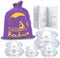 Koukone Professionals Silicone Cupping Therapy Sets 4pcs Massage Cups Vacuum Cupping Cups Massage
