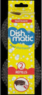 3 Packs of 2 Dishmatic Steel Scourer Refill Heads for Cleaning BBQ's, Hot Plates, Steel Pots & Pans (6 Total)