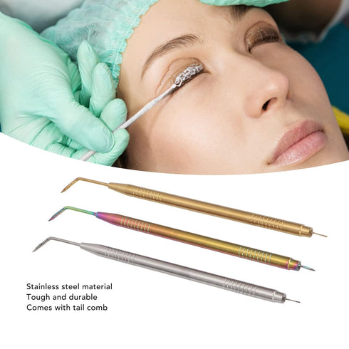 Lash Kit, 3PCS Eyelash Separator Tint Tool with Tail Comb for Eyelash Perming and Makeup Supplies
