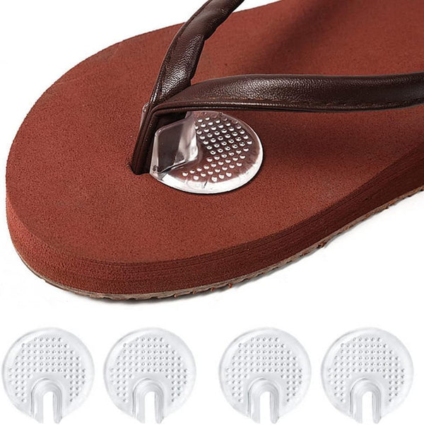 3Pairs Soft Silicone Flip Gel Cushions Pad Toe Protectors for Thong Sandal Flip Flop Gel Inserts Guards Insoles
