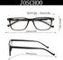 JOSCHOO 5 Pack Reading Glasses for Men Women, Spring Hinges Comfortable Glasses for Reading (5 Mix 1 Gray Lens, 2.0)
