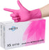 FINITEX Pink Nitrile Disposable Gloves - 3.5mil 100PCS Powder Free Latex Free Cleaning Medical Exam Gloves