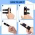 Finger Splint, Universal Trigger Finger Brace for Broken/Arthritis Pain Relief, 4 Pack, Black