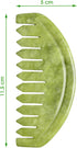 MYMEO Jade Massage Comb Face Gua Sha Massager Natural Stone Gouache Scraper Head Neck Back Leg Skin Care Tool
