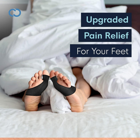 Copper Compression Bunion Relief Kit - Includes 1 Pair of Bunion Corrector Cushion Sleeves & Toe Splints, Large/X-Large
