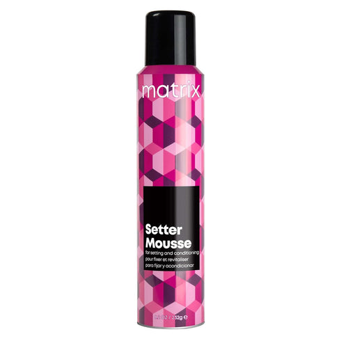 Matrix Setter Mousse, Weightless Foam for Volumizing Lift and Shine, Humidity Resistant, 8.2 oz for All Hair Types