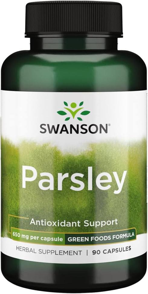 Swanson Parsley, 650 Milligrams, 90 Capsules