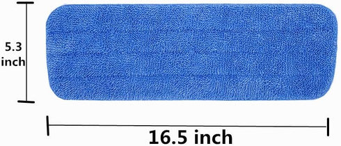 Microfiber Spray Mop Replacement Heads for Wet/Dry Mops, Compatible with Bona Floor Care System (3 Pack)
