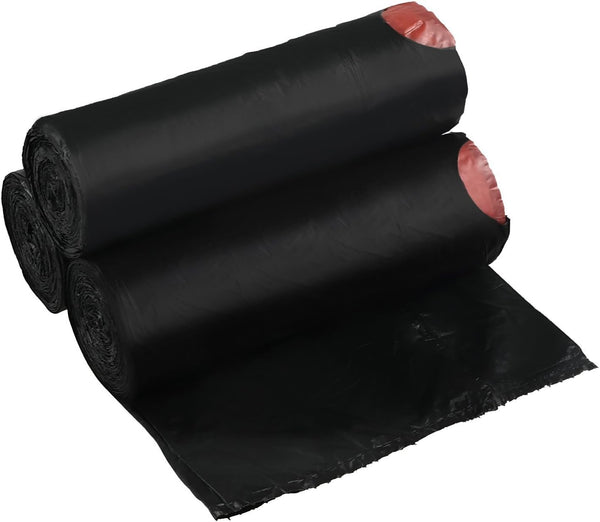 7 Gallon Drawstring Trash Bags, Black, 110 Counts