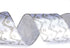 Christmas Ribbon Wired, 6 Rolls 2.5 Inch 36 Yard Silver Sheer Glitter Organza for Tree, Gift Wrapping, Crafts
