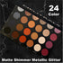 Cosmeticss - Neutrals, 24-Color eyeshadow Palette Matte/Shimmer/Metallic.Glitter Finish, Highly Pigmented Eye shadow Makeup, Long- Wearing Eye Palette, Eye Makeup Kit with Easy-to-Blend Shades