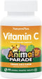 NaturesPlus Animal Parade Vitamin C Children's Chewable, Natural Orange Flavor, 90 Tablets, Pack of 4