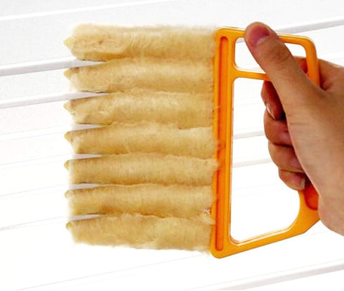 2 Pcs Washable Blind Cleaner Tool - Mini Window Dusting Cleaner Brush for Venetian Blinds and Air Conditioner Duster