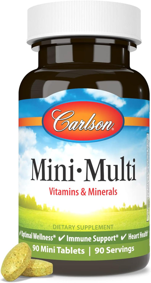 Carlson Mini-Multi Essential Vitamins & Minerals, 90 Small Tablets