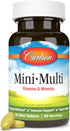 Carlson Mini-Multi Essential Vitamins & Minerals, 90 Small Tablets