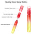 Patelai 18 Pieces Mini Perfume Spray Bottles, 8 ml Atomizer Portable Travel Mister in Colorful Glass