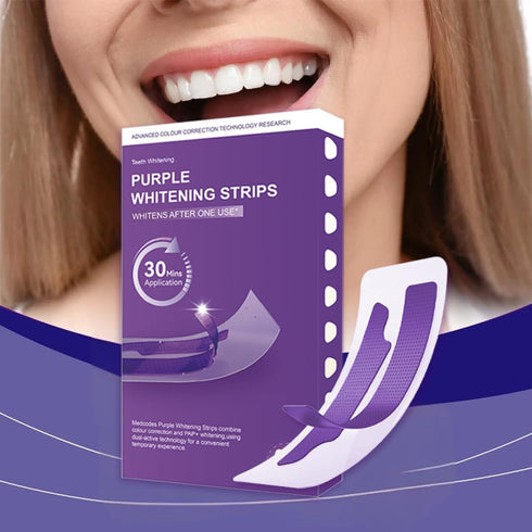 THTXZFT Strips,28 Anytime14 Purple Whitening Patch Teeth Whitening Strips,Instant Brightening Appearance,Purple Teeth