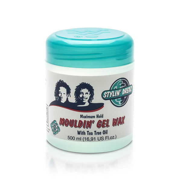 Mouldin' Gel Wax with Tea Tree Oil, Twist n Lock, Maximum Hold, 500 ml