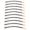 Yishenyishi Pack of 10 Curved Jumbo Bobby Pins, Hair Clips (Black-10pcs)
