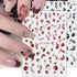 3D Nail Stickers, Plant Leaf Nail Art for Retro Botanical Designs, Flower Nail Decals for Spring Summer Nail Decor