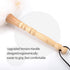 Lambswool Duster, 19.6 inches Long, Solid Wooden Handle, Flexible Head, Natural Feathers for Cleaning Wall, Desk