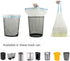 4 Gallon Small White Strong Drawstring Trash Bags, 100 Counts, Garbage Bags for Bathroom, Bedroom, Office