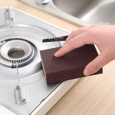 Carborundum Sponge, 6Pcs Emery Sponge Brush, Kitchen Cleaning Sponge, Stainless Steel Cleaning Tool