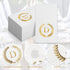 200 Pack Monogrammed Disposable Napkins, Gold Foil Letter D, Initial Hand Paper Towels for Wedding, Party, Home