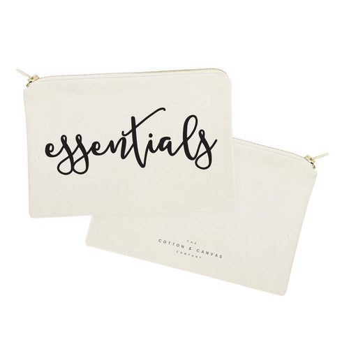 The Cotton & Canvas Co. Essentials Cosmetic Bag and Travel Makeup Pouch