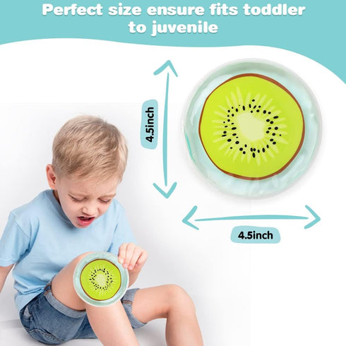 Hilph Kid Ice Packs, Reusable Boo Boo Ice Packs for Kids, Hot Cold Compress for Body Pain Relief, 3 Packs