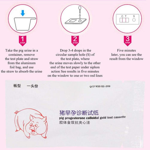 Sow Pregnancy Test Strips for Accurate Pig Pregnancy Diagnosis