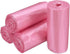MECCANIXITY 0.5 Gallon Small Pink Garbage Bags for Desktop Mini Trash Can, 6 Rolls / 180 Counts