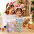 CCINEE 12PCS Easter Gift Bags, Bunny Kraft Paper Treat Bags with Handles for Kids Party Gift Wrapping
