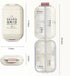 YOXIER Large Capacity Green Travel Pill Box