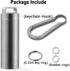 TISUR Portable Pill Cases, Waterproof Metal Titanium Pill Holder, Keychain Pill Box, Medicine Organizer for Travel,