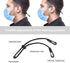 HX AURIZE Face Mask Extender Holders, Adjustable Black 4 Pcs to Protect Ears