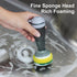 CQT Dish Brush with Soap Dispenser for Dishes, Kitchen Sink, Pot Scrubbing, 1 Brush 2 Refills