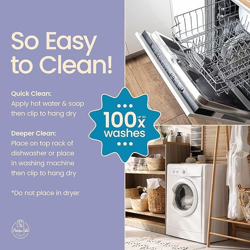 Harps&Seb 5 Pack Reusable Swedish Dishcloths - Super Absorbent, Washable, Biodegradable, Non-Scratch Kitchen Towels