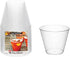Party Essentials Disposable 9 oz Party Punch Cups, 20 Count, Clear, Old Fashioned Tumblers