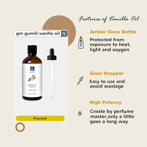Vanilla Essential Oil 200ML, Natural Scented Oil for Aromatherapy & Diffuser - 100ML (Pack of 2)