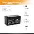 Casil 12v 1.2ah Rechargeable Sealed Lead Acid Replacement Battery for Mercedes Auxiliary Battery, 12volt 1.2 amp Compatible with n0000004039 12v 1.2ah Mercedes