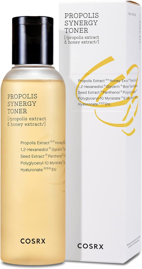 COSRX Full Fit Propolis Synergy Toner, 150ml / 5.07 fl.oz | Korean Skin Care, Propolis 72.6%, Honey 10.7%, Instant
