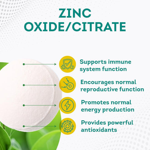 PurePremium Zinc 50mg - Immune Support Zinc Supplements for Men & Women - Vitamin Zinc Citrate/Oxide for Adults - High Potency Natural Antioxidant, Energy Production - 3 Months Supply - 100 Tablets…