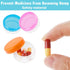Wanmu 12Pcs Small Pill Box, Portable Travel Mini Pill Organizer Box Daily Medicine Case Holder for Pocket Purse