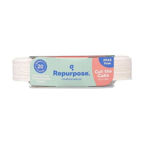 Repurpose 6" Eco-Dessert Plates, 20 Count
