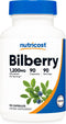 Nutricost Bilberry Capsules 1200mg Equivalent, 90 Vegetarian Capsules, Gluten Free and Non-GMO