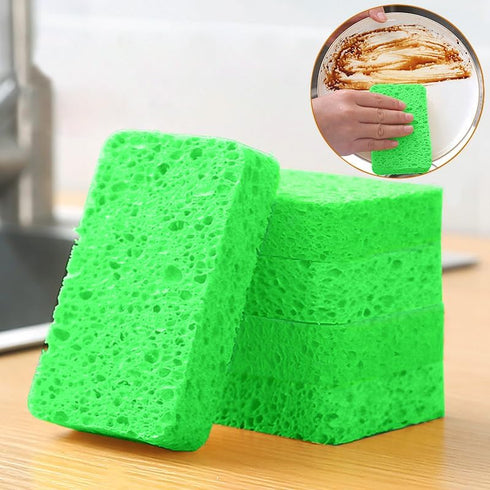 Non-Scratch Scrub Sponges 12-Pack, Cleaning Sponges for Dishes, Kitchen Home Use, Green