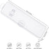 Transparent Toothbrush Case 2 Packs, Travel Size Plastic Holder, 7.87 x 2.36 x 1.18 inches, Portable for 2 Toothbrushes