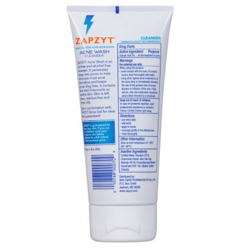 ZAPZYT Acne Wash, 6.25 oz
