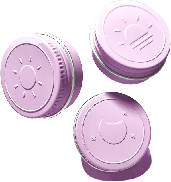 Extra Small Single Pill Box for Purse (3 Pack), Aluminum Screw Top Pill Container, Portable Waterproof Case